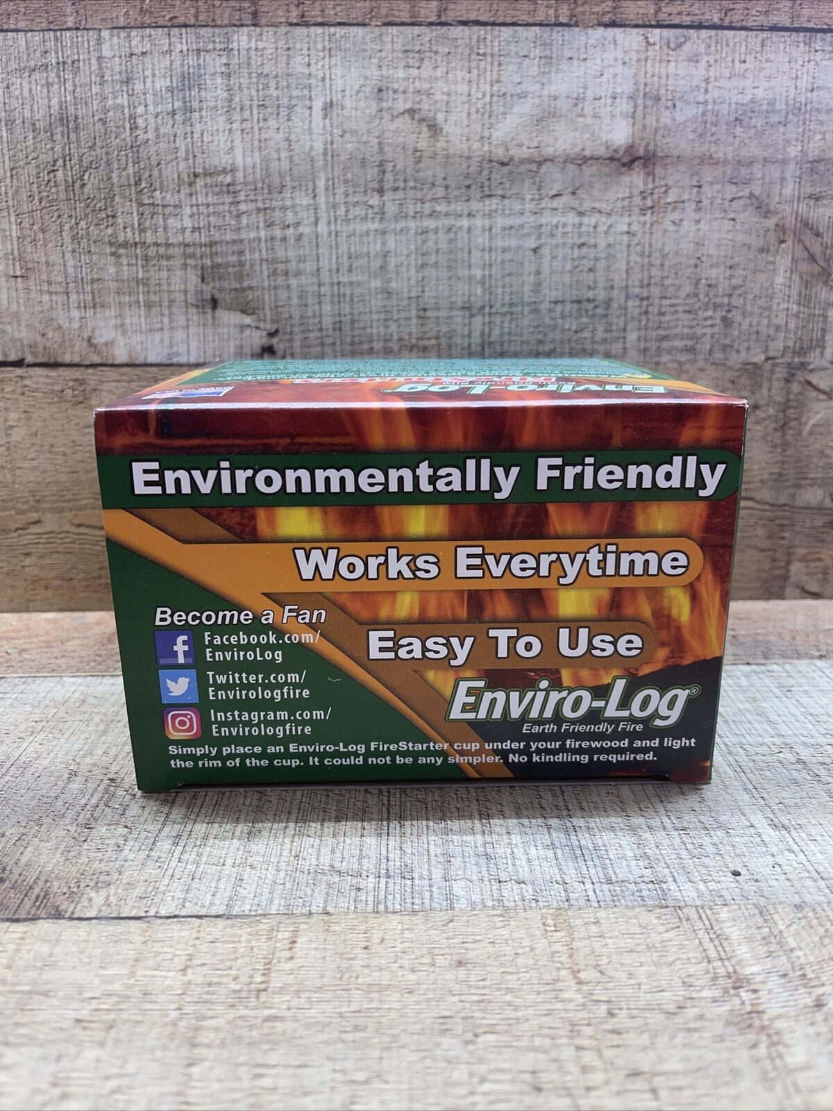 NEW Easy to use Fire starter Enviro-Log 2.5-lb Wax Burns cleanly (24-Pack) - Fresh Stock Dated December 2025