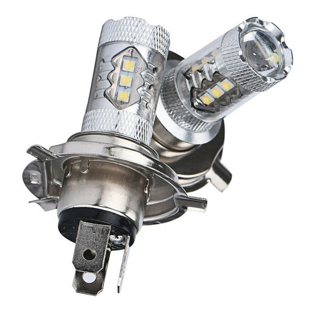 Fit Honda GL1500 Goldwing 1988-1997 2x 80W LED Headlight Bulbs 8000K Ice blue - Fresh Stock Dated February 2026