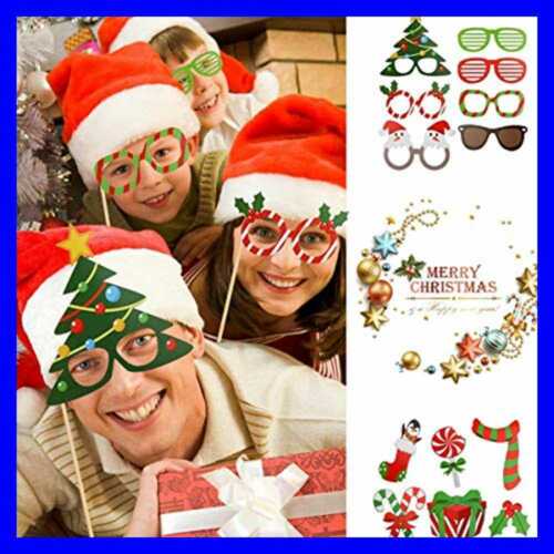 Christmas Photo Booth Props Kit 32Pcs DIY Prop Pose Sign Kits For Adults Kids Pa - Fresh Stock Dated February 2026
