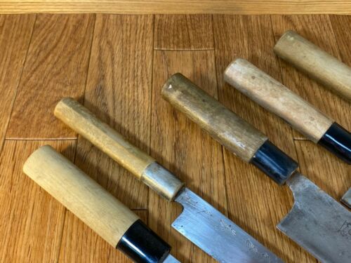 Japanese Chef's Kitchen Knife Set 5 Piece NAKIRI YANAGIBA SANTOKU Japan UK237 - Fresh Stock Dated December 2025
