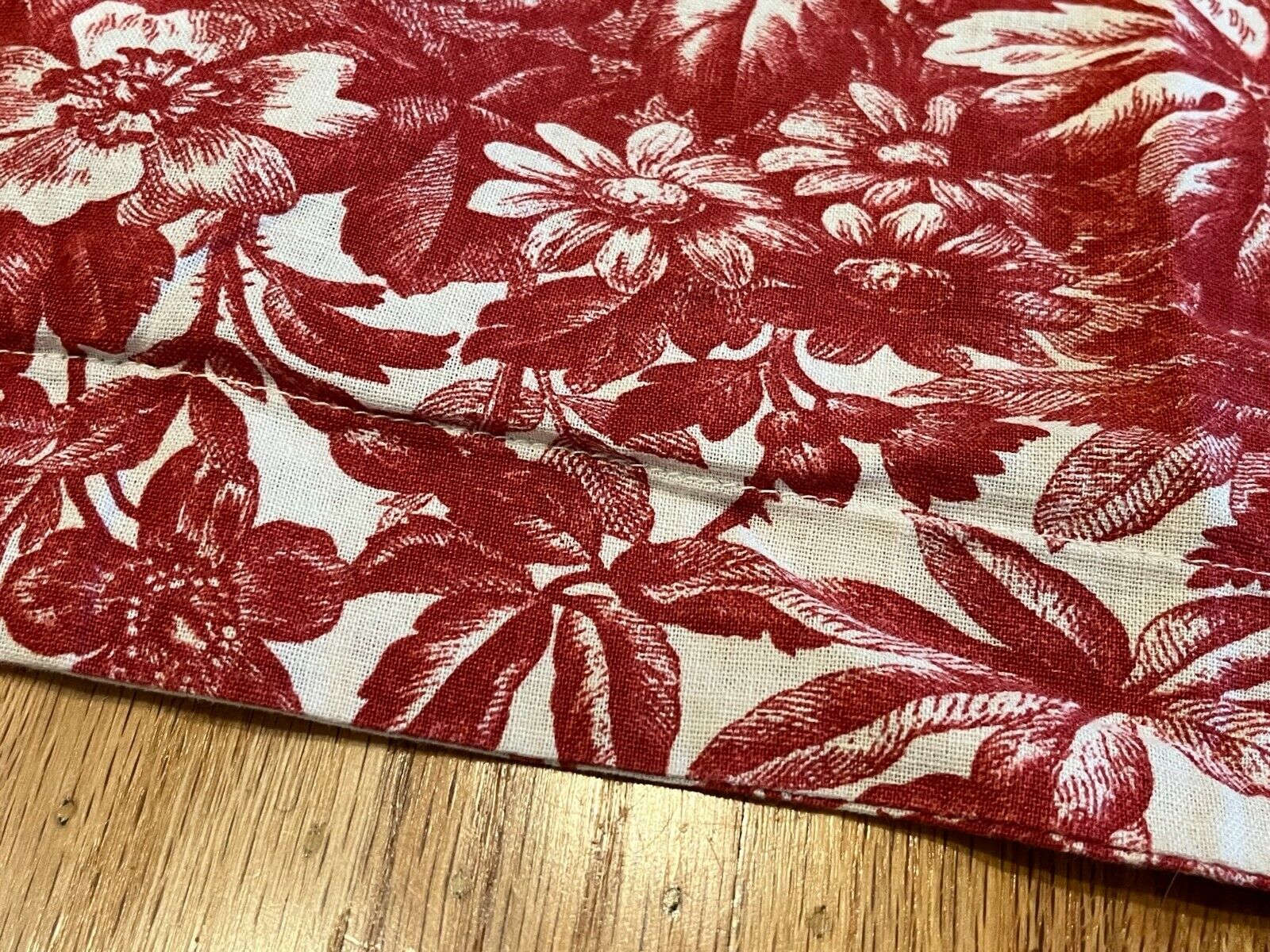 Pottery Barn Pillow Euro Sham Matine Red Toile Cotton Linen Blend French Bedding - Fresh Stock Dated February 2026