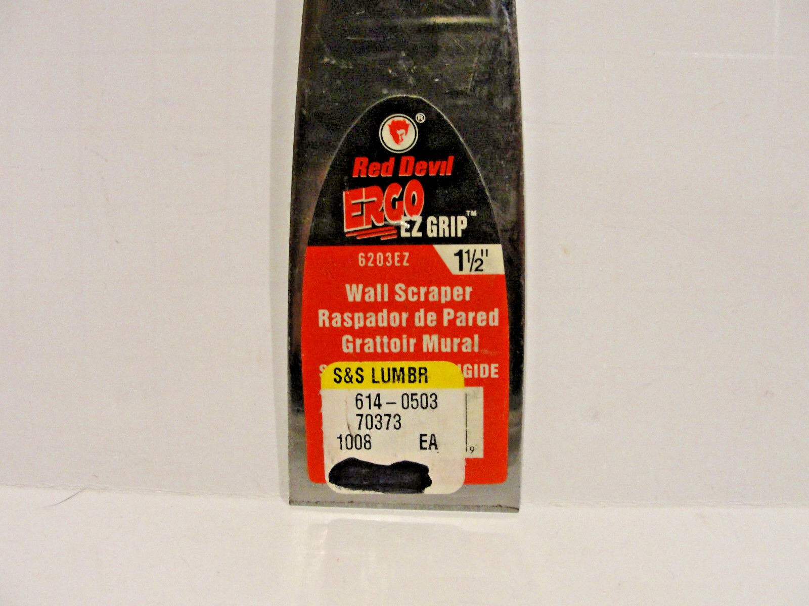 Red Devil 1-1/2-Inch ERGO EZ-Grip Wall Scraper, # 6203EZ - Fresh Stock Dated February 2026