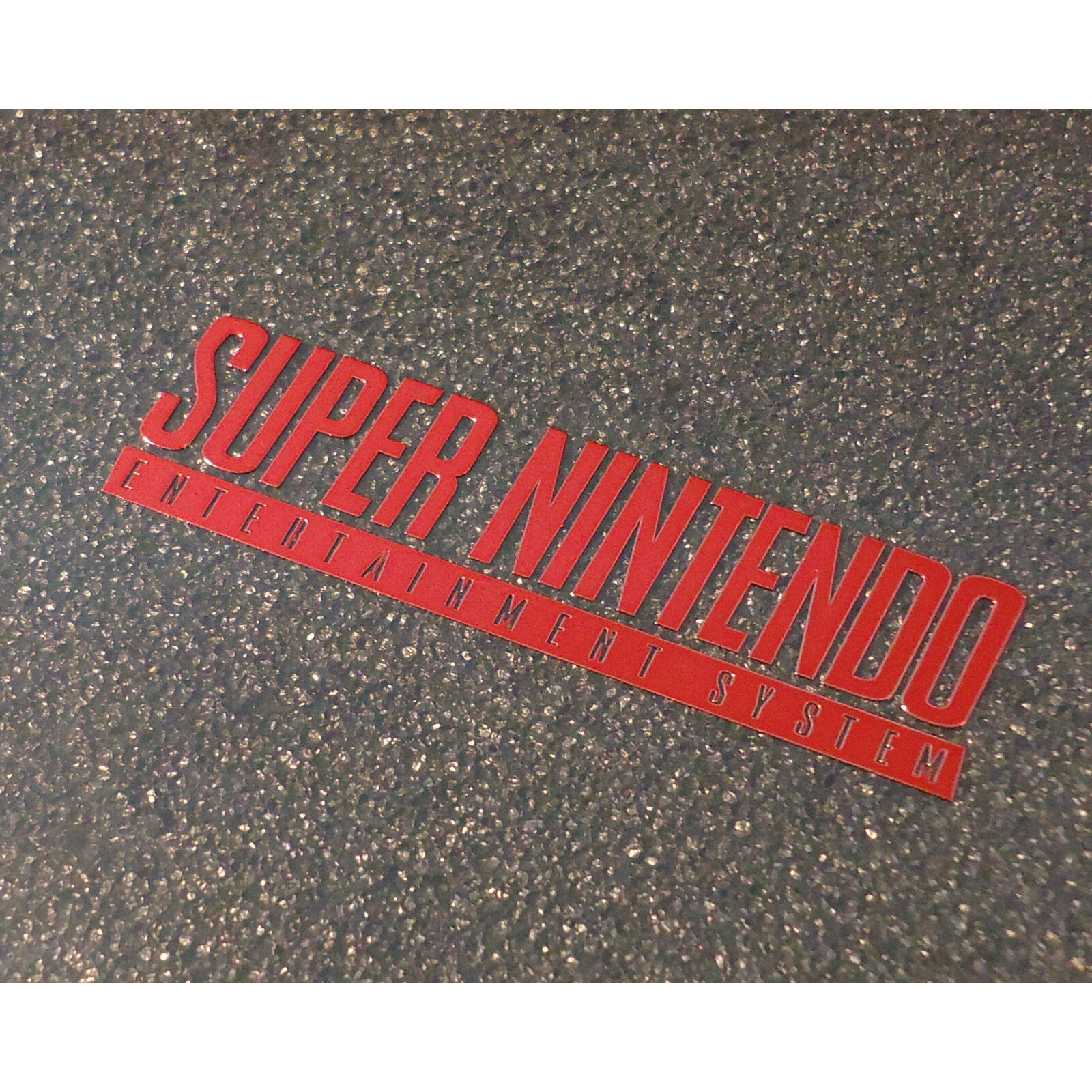 Super Nintendo SNES Label / Aufkleber / Sticker / Badge / Logo 50 x 13mm [245b] - Fresh Stock Dated February 2026