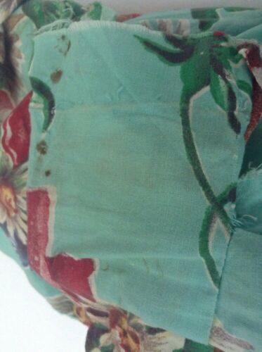 Vtg 50s Floral Circle Skirt XS 24