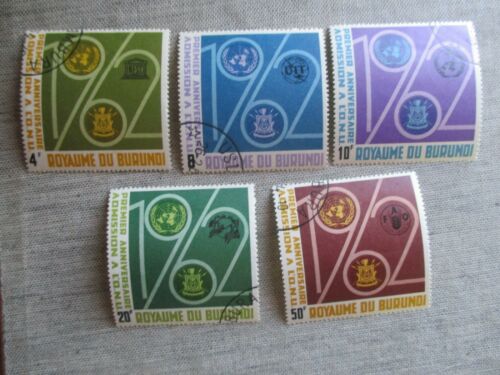 Burundi, Scott#57-61, used - Fresh Stock Dated December 2025