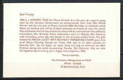 BEST WISHES CAROLE JOAN CRAWFORD - MISS WORLD 1963 - KINGSTON FE.14.64     Mt121 - Fresh Stock Dated February 2026