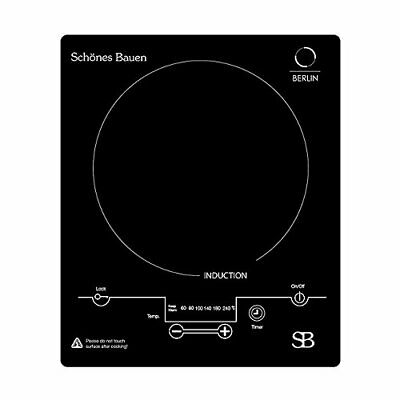 Berlin 1800W Induction Cooktop Built-In or Portable Single Induction Burner - Fresh Stock Dated December 2025