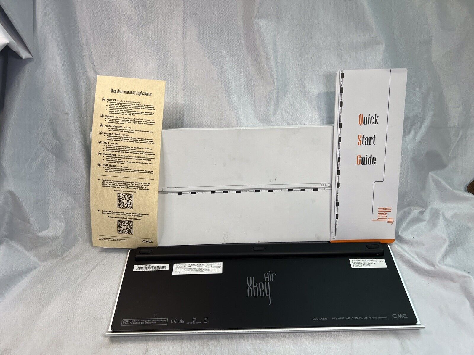 CME Xkey Air 25-Key Mobile Keyboard Bluetooth MIDI Controller Silver OPEN BOX - Fresh Stock Dated February 2026