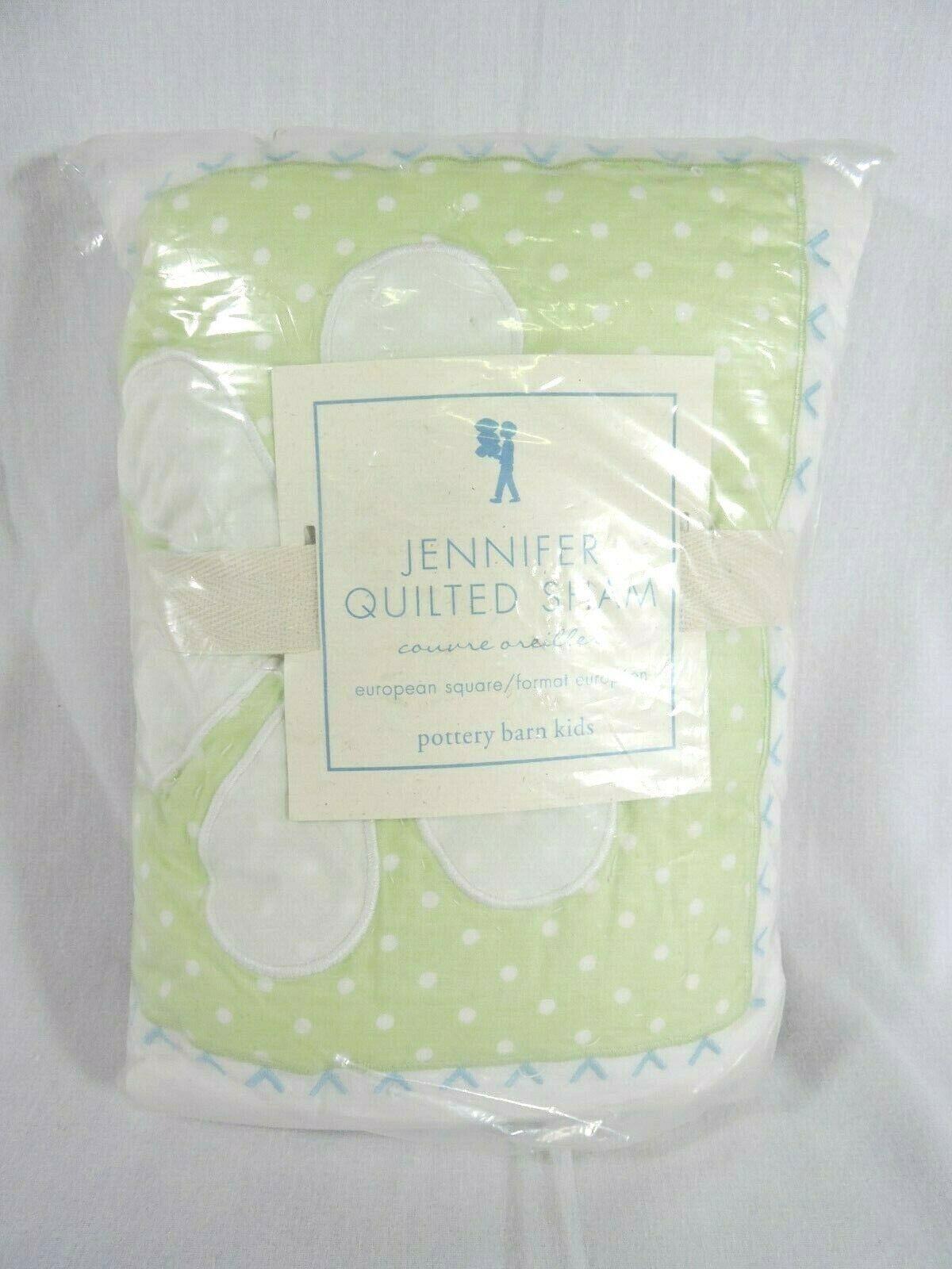Pottery Barn Kids Jennifer Quilted European Square Sham 28
