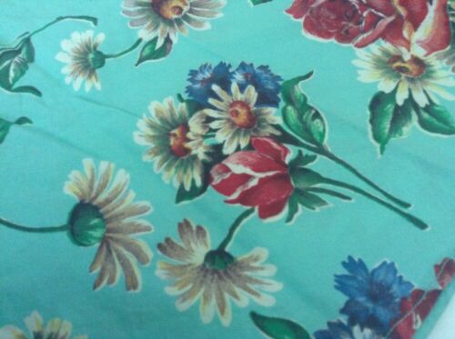 Vtg 50s Floral Circle Skirt XS 24