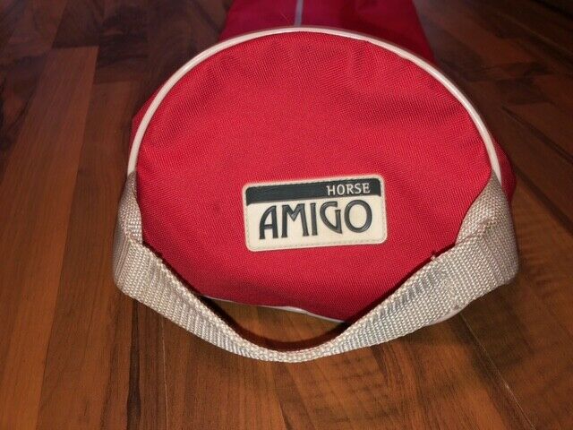 RED AMIGO HORSEWARE BRIDLE BAG OR TAIL EXTENSION HEAVY CORDURA NYLON - Fresh Stock Dated December 2025