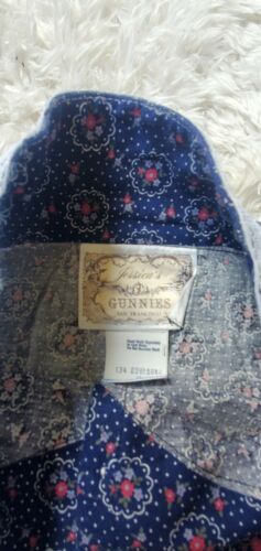 Vintage Gunnies and Gunne Sax Jessica’s Gunnie Long Skirt 70’s Blue Floral - Fresh Stock Dated February 2026