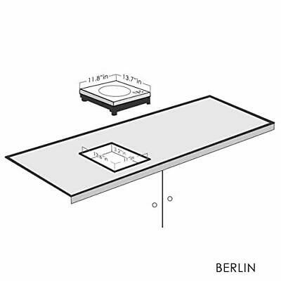Berlin 1800W Induction Cooktop Built-In or Portable Single Induction Burner - Fresh Stock Dated December 2025