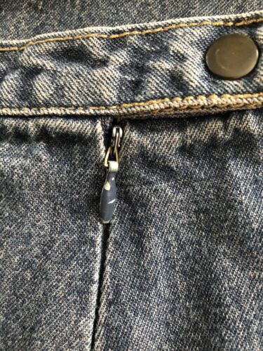 Vtg 90s COWDEN Maxi Denim Jean A-line Skirt Festival Hippie Retro Cannabis Long - Fresh Stock Dated March 2026