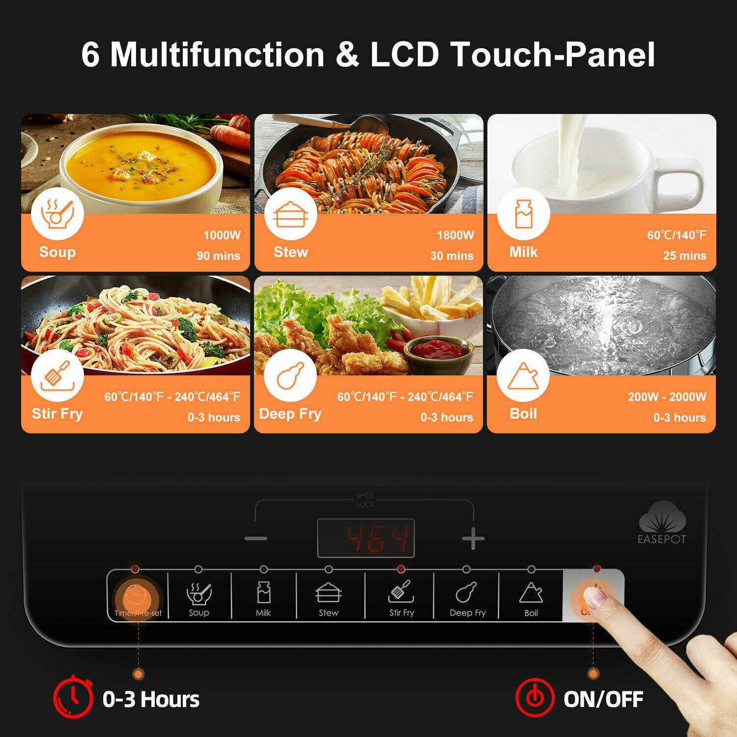 Professional Portable Digital Electric Induction Cooktop Single Burner Cooker - Fresh Stock Dated February 2026