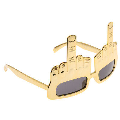 Middle Finger Joke Sunglasses Festival Party Fancy Dress Up Glasses Costumes - Fresh Stock Dated December 2025