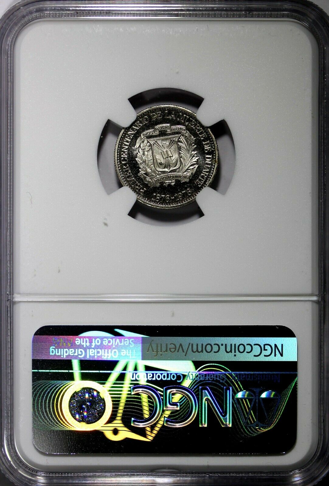 DOMINICAN REPUBLIC PROOF 1976 10 Centavos NGC PF64 ULTRA CAMEO Mint-5,000 KM# 42 - Fresh Stock Dated February 2026
