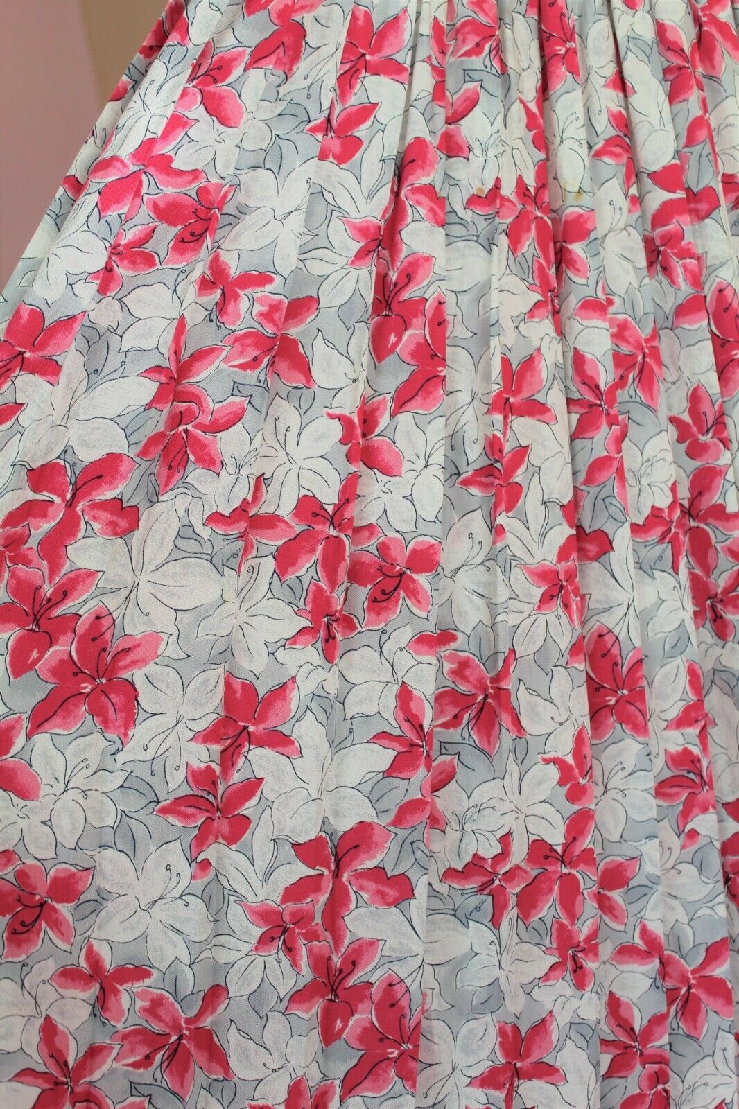 Vintage 80s Pendleton Sz 14 L Rayon Skirt Floral Pleated Elastic Waist Womens - Fresh Stock Dated March 2026