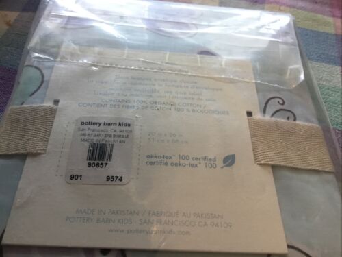 New Pottery Barn Kids Kristen Blue Paisley Butterfly Standard Sham - Fresh Stock Dated December 2025