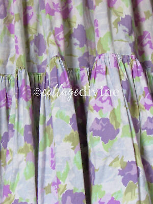 Lavender & Spring Green Roses Vtg Laura Ashley Tiered Prairie Skirt, Cotton - Fresh Stock Dated February 2026