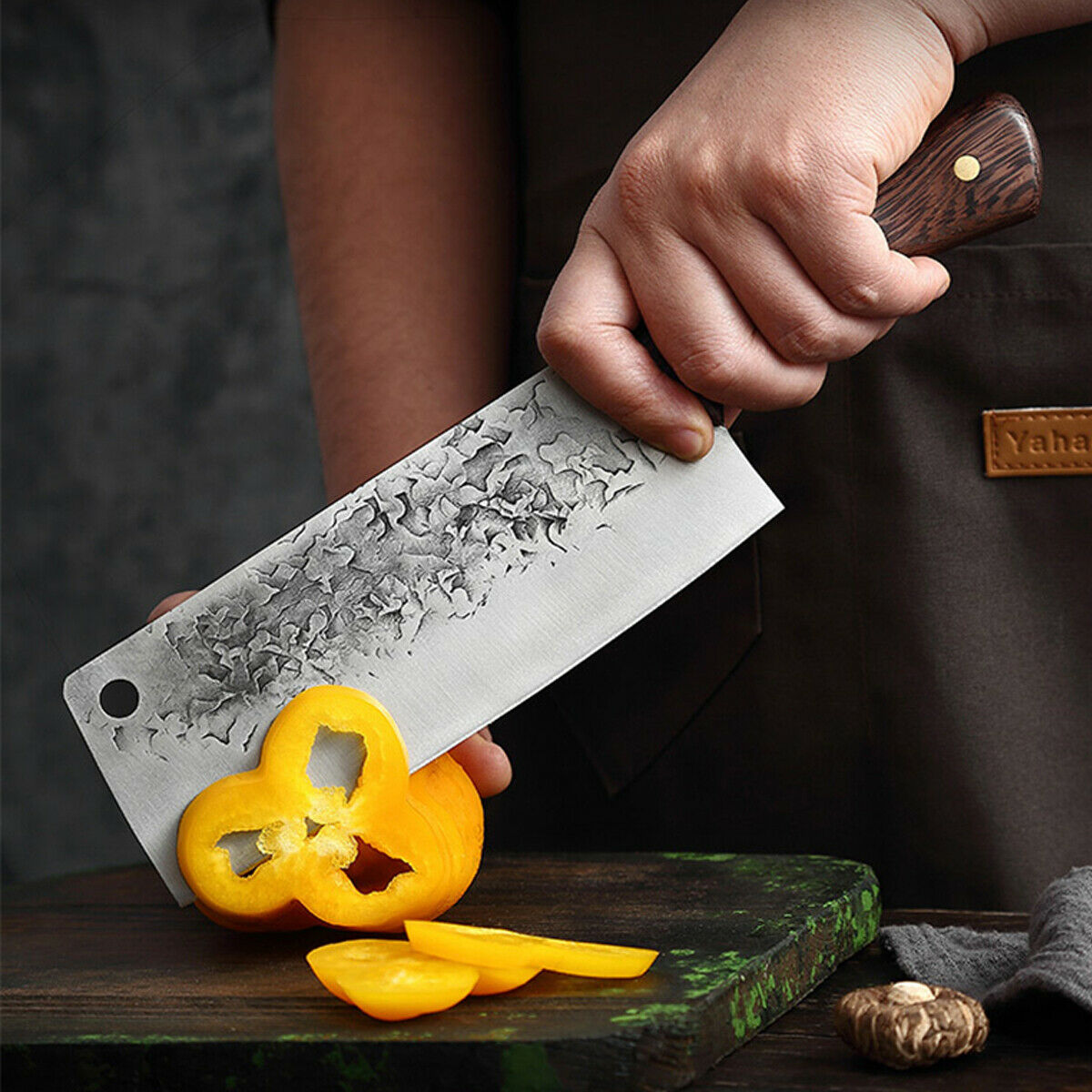 8 In Handmade Traditional Chinese Forged Chef Kitchen Meat Cleaver Slicing Knife - Fresh Stock Dated December 2025
