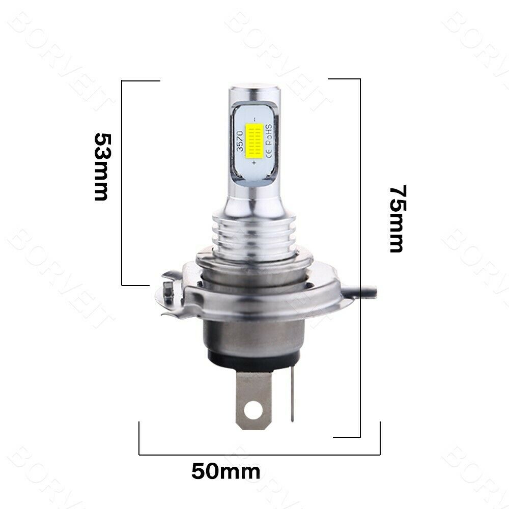 Headlight For Yamaha FJR1300AE 05-09 FZ09 14-16 FZ6R 09-17 H4 LED Ice blue 80W - Fresh Stock Dated February 2026