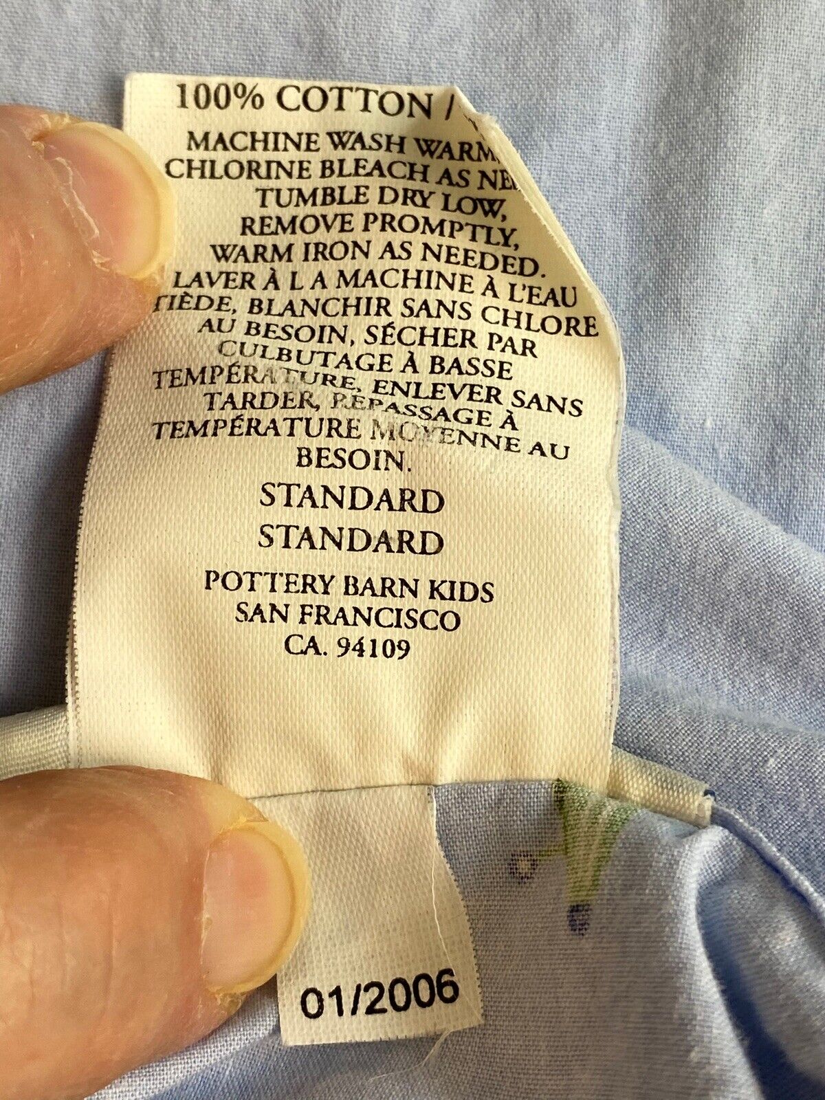 Pottery Barn Kids Pillow Shams (2) Standard Size Cotton Multicolor Airplanes - Fresh Stock Dated February 2026