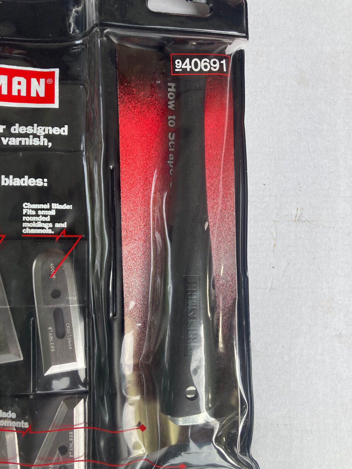 Vintage Craftsman Handi-Scraper Utility Knife 40691 NOS Made in USA w/ 6 Blades - Fresh Stock Dated February 2026