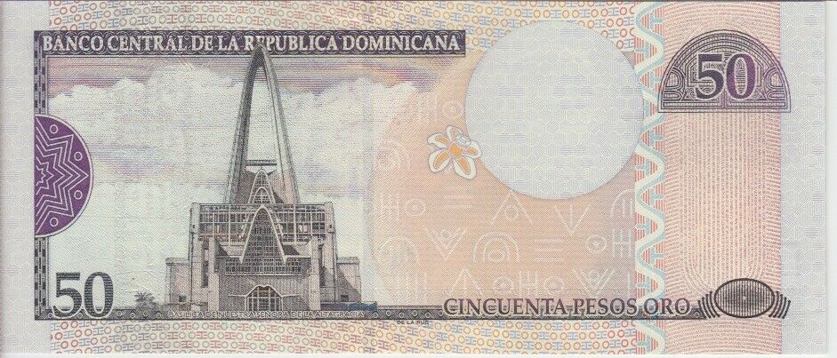 DOMINICAN REPUBLIC P. 170c  50 PESOS ORO 2003, PREFIX CY,  UNC WE COMBINE - Fresh Stock Dated December 2025