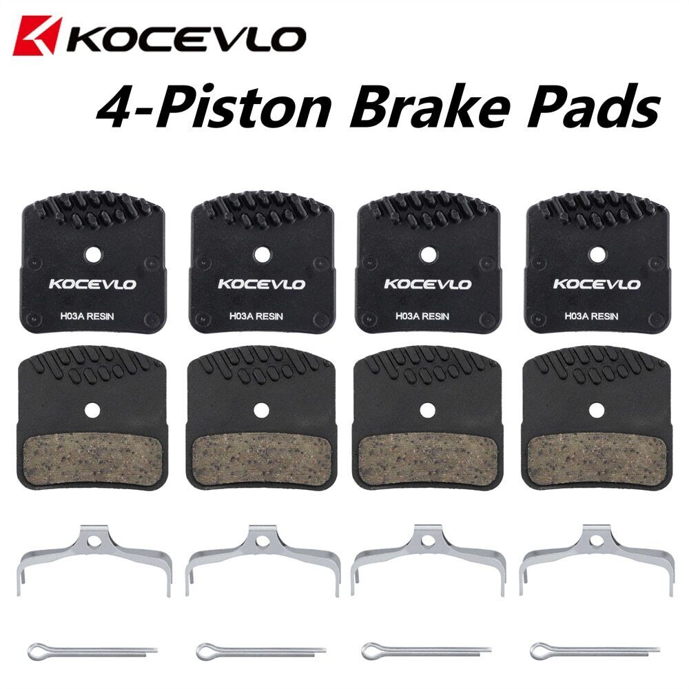 KOCEVLO H03A Resin Ice-Tec Disc Brake Pads 4 Piston For M8020 M820 M640 M6120 - Fresh Stock Dated February 2026