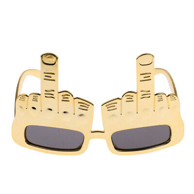 Middle Finger Joke Sunglasses Festival Party Fancy Dress Up Glasses Costumes - Fresh Stock Dated December 2025