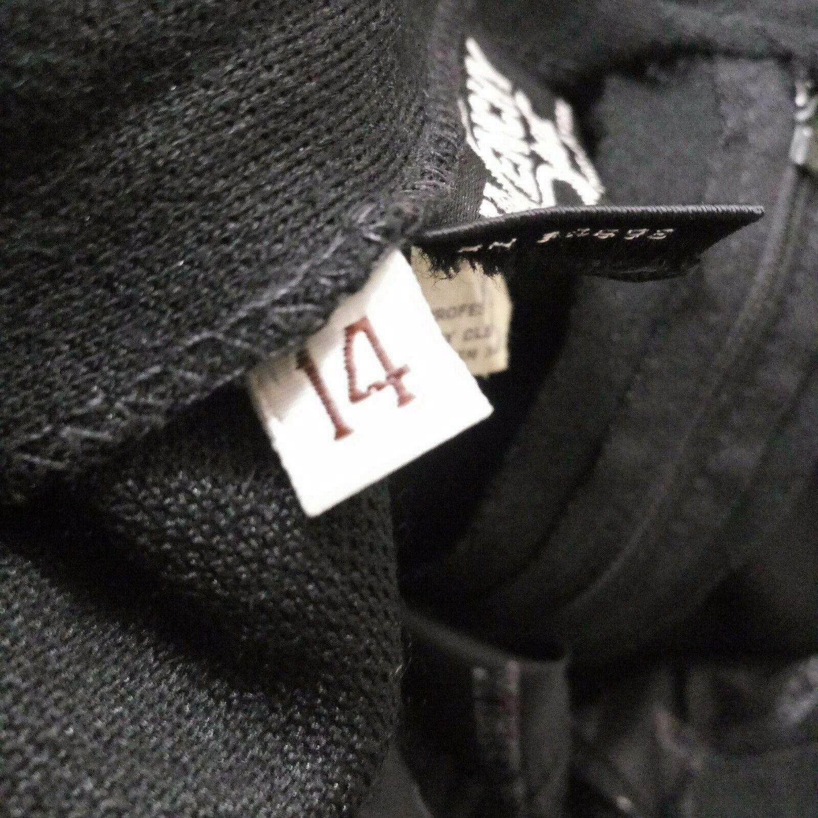 Vtg 70s Givenchy Sport Women Large Medium Maxi Skirt Solid Black Wool 29