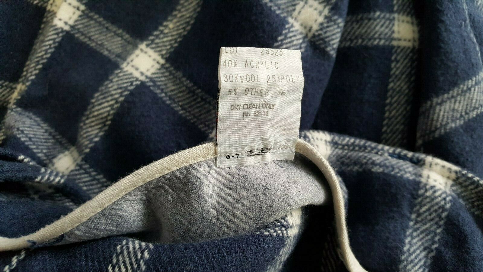 Vintage Guess Womens Plaid Wrap Mini Skirt Sz 32 Wool Blend Belted Frayed Trim - Fresh Stock Dated March 2026