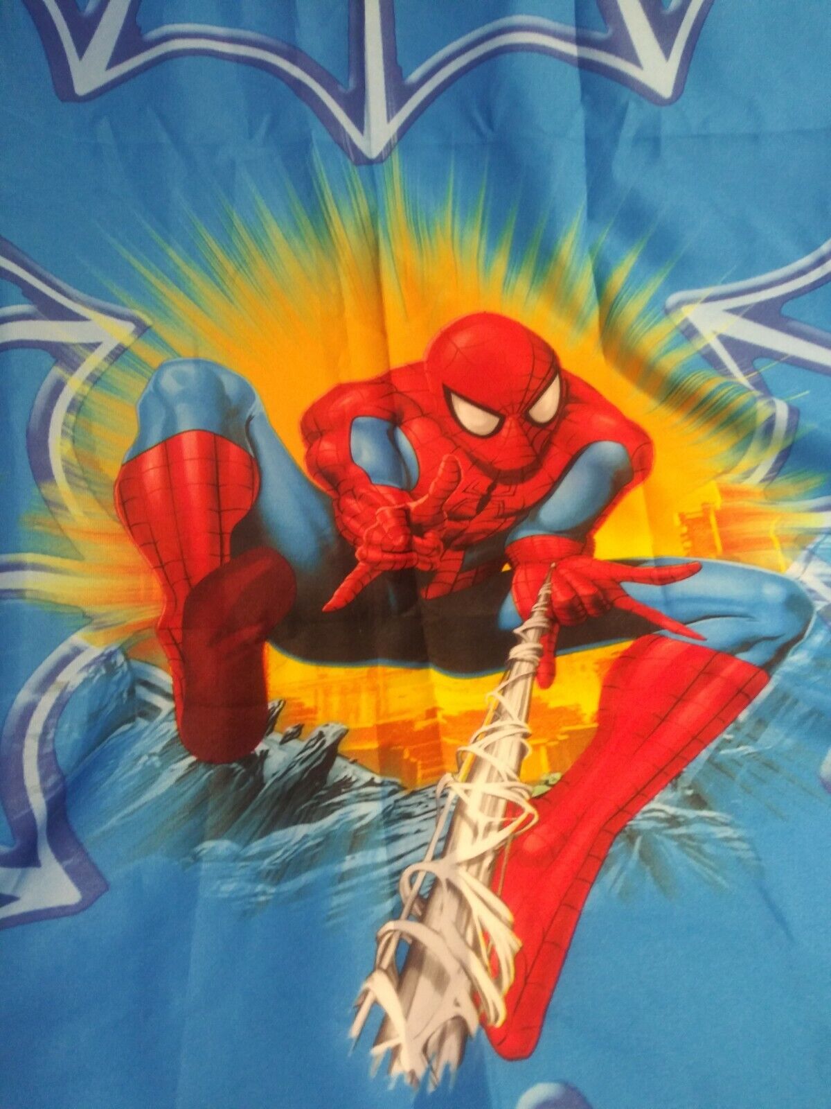 Marvel Spider Sense Spider-Man Curtains Home Decor Boys 42in wide 63in Long - Fresh Stock Dated February 2026