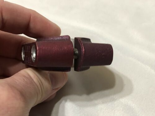 REDLINE DOUBLE SEAT POST CLAMP OLD SCHOOL BMX RED - Fresh Stock Dated December 2025