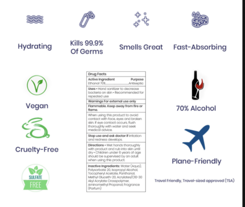 Medi-Life Hand Sanitizer Set of 2 3.8 oz - Fresh Stock Dated February 2026