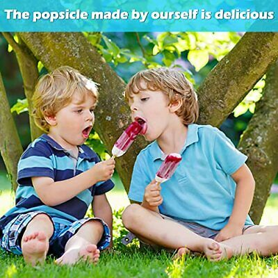 100 Pieces Popsicle Bags DIY Ice Cream Bags Disposable Clear Ice Pop Plastic - Fresh Stock Dated December 2025