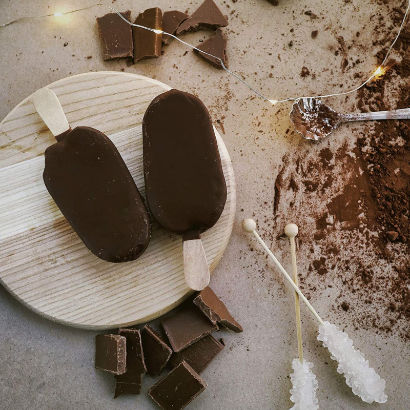 Popsicle Molds, 2 Pack Cake Pop Molds Silicone, 4 Cavities Homemade Cakesicle - Fresh Stock Dated December 2025