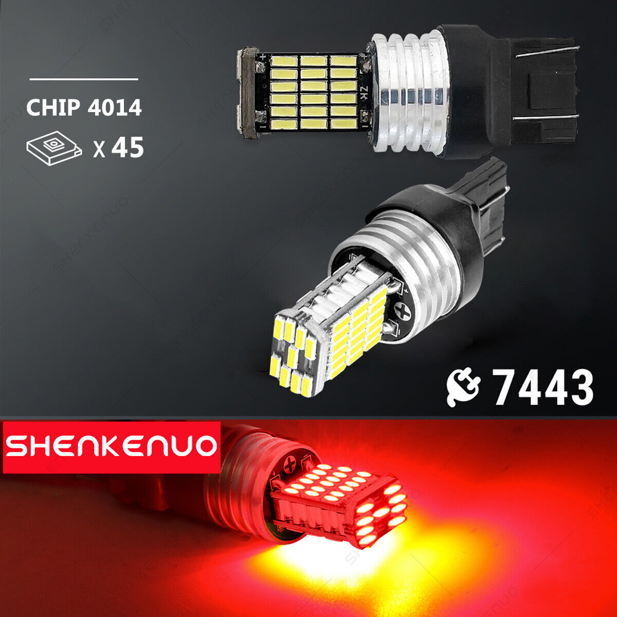 For Honda Goldwing F6B GL1800B 2013-2016 - 2X 7443 Red LED Tail Stop Brake Light - Fresh Stock Dated March 2026