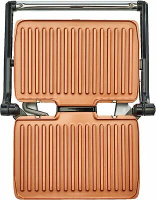 Bialetti Panini Grill Ceramic Copper - Stainless Steel,Copper - Fresh Stock Dated December 2025