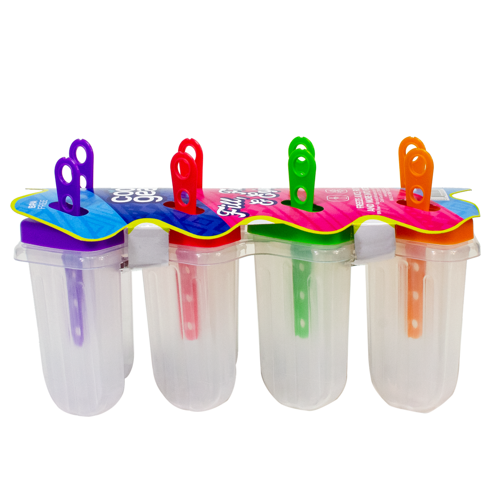 Ice Cream Pop-Mold Popsicle Maker Mould Frozen Pan Tray Kitchen BPA Free - Fresh Stock Dated February 2026