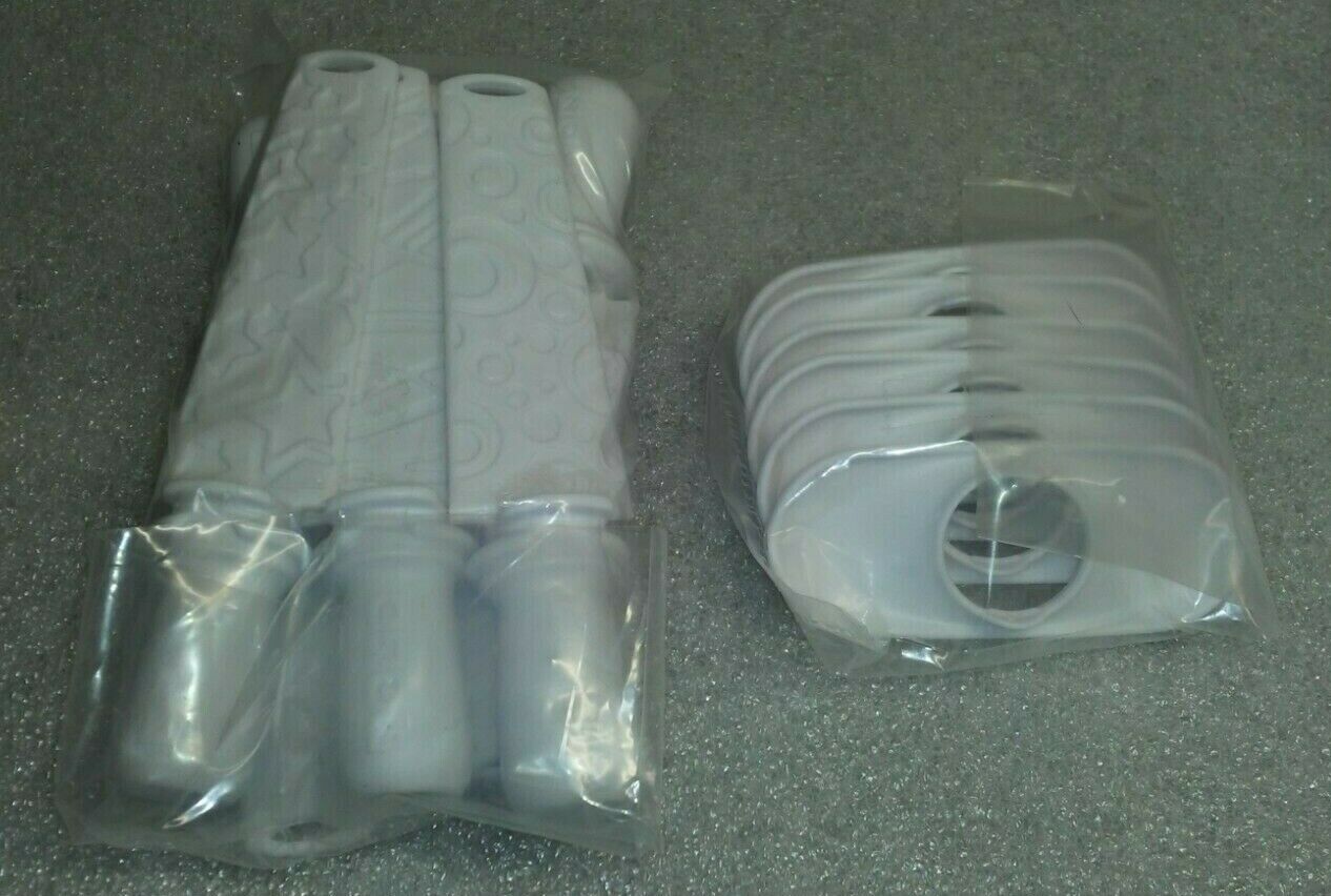 (6)  Zoku Quick Pop Popsicle Maker Replacement Reusable Sticks & Drip Guards - Fresh Stock Dated February 2026