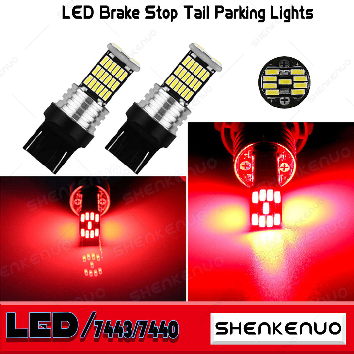 For Honda Goldwing F6B GL1800B 2013-2016 - 2X 7443 Red LED Tail Stop Brake Light - Fresh Stock Dated March 2026