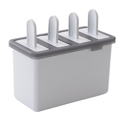 Ice Pop Maker DIY 4 Cell Popsicle Frozen Molds Fruit Popsicle Maker Tray - Fresh Stock Dated February 2026