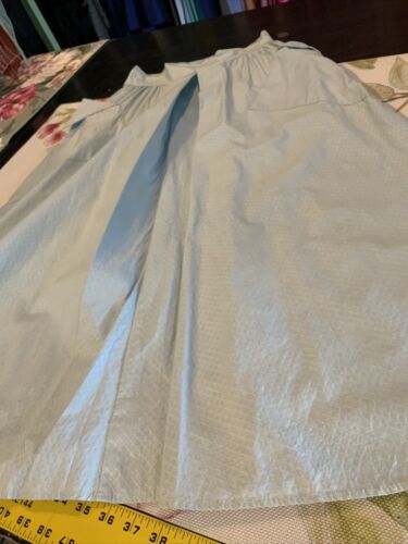 Vintage 1950s Blue A-Line Cotton Full Skirt Sz 4 Diamond Side Pockets Waist 25 - Fresh Stock Dated March 2026