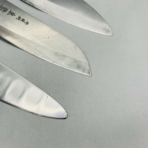 Damaged Lot of three Japanese Chef's Kitchen Knives  From Japan ST446 - Fresh Stock Dated December 2025