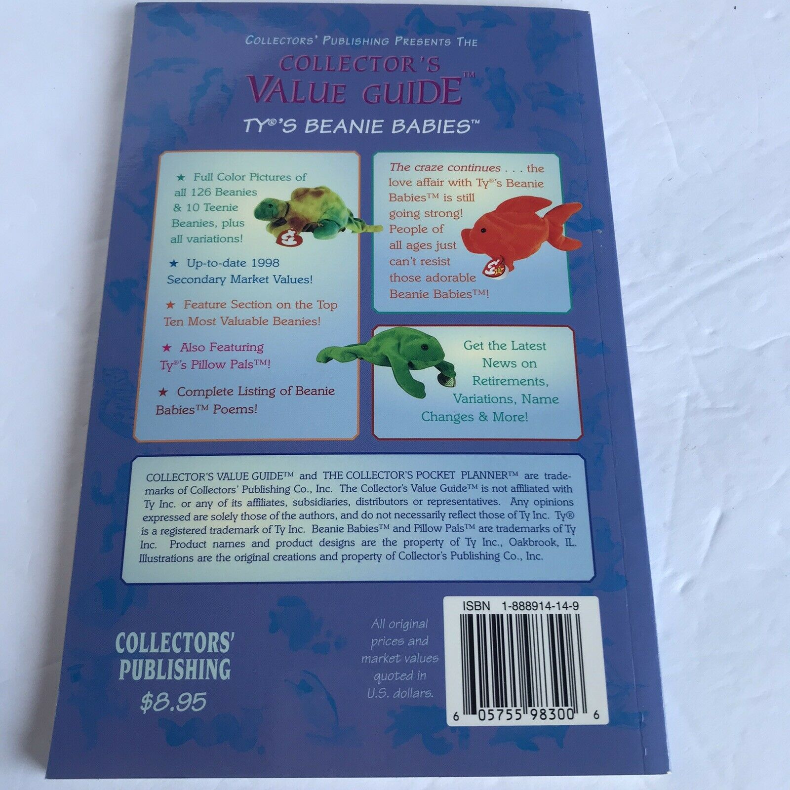 TY Beanie Babies 1998 winter ed collector guide - Fresh Stock Dated December 2025