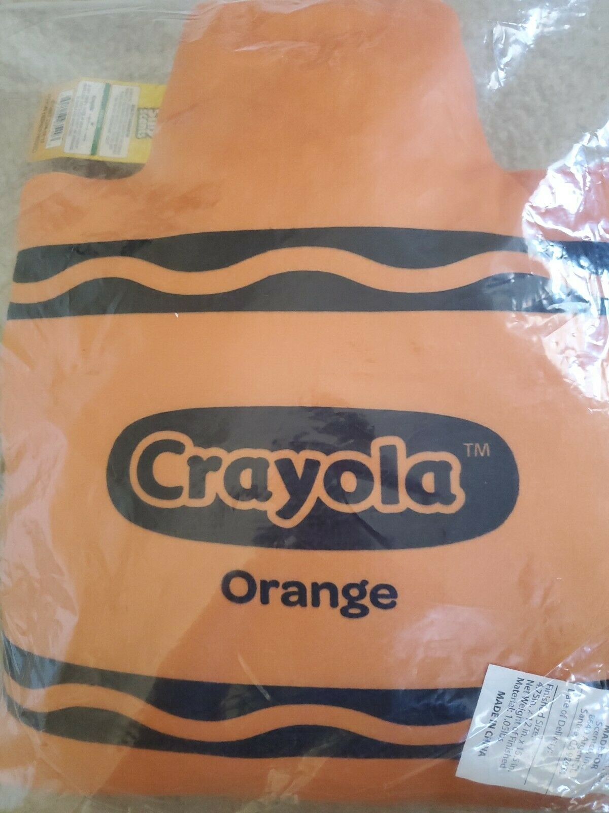Crayola Silly Scents Orange Throw or Sleeping Pillow  15 X 12 Crayon Smell 🍊🟧 - Fresh Stock Dated December 2025