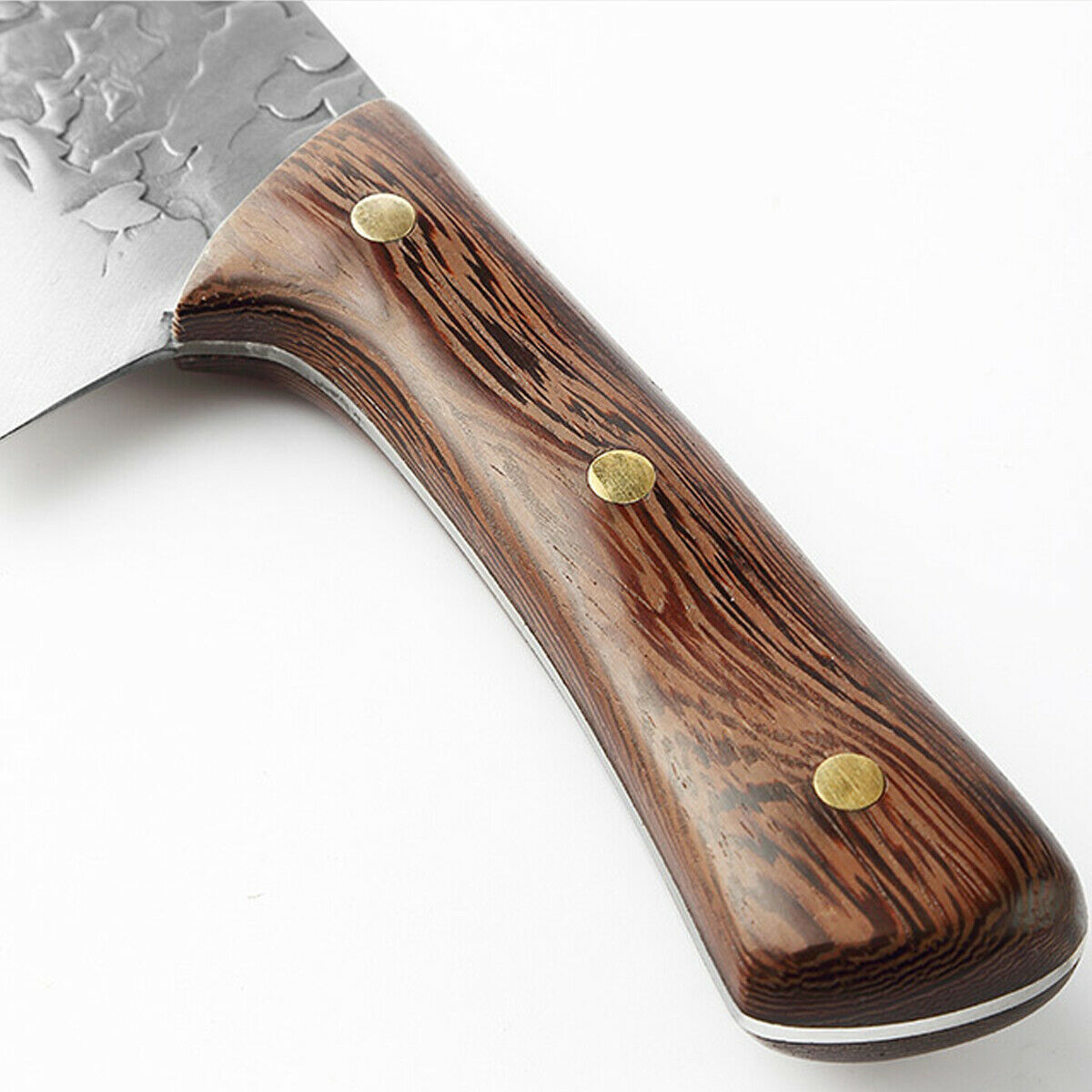 8 In Handmade Traditional Chinese Forged Chef Kitchen Meat Cleaver Slicing Knife - Fresh Stock Dated December 2025