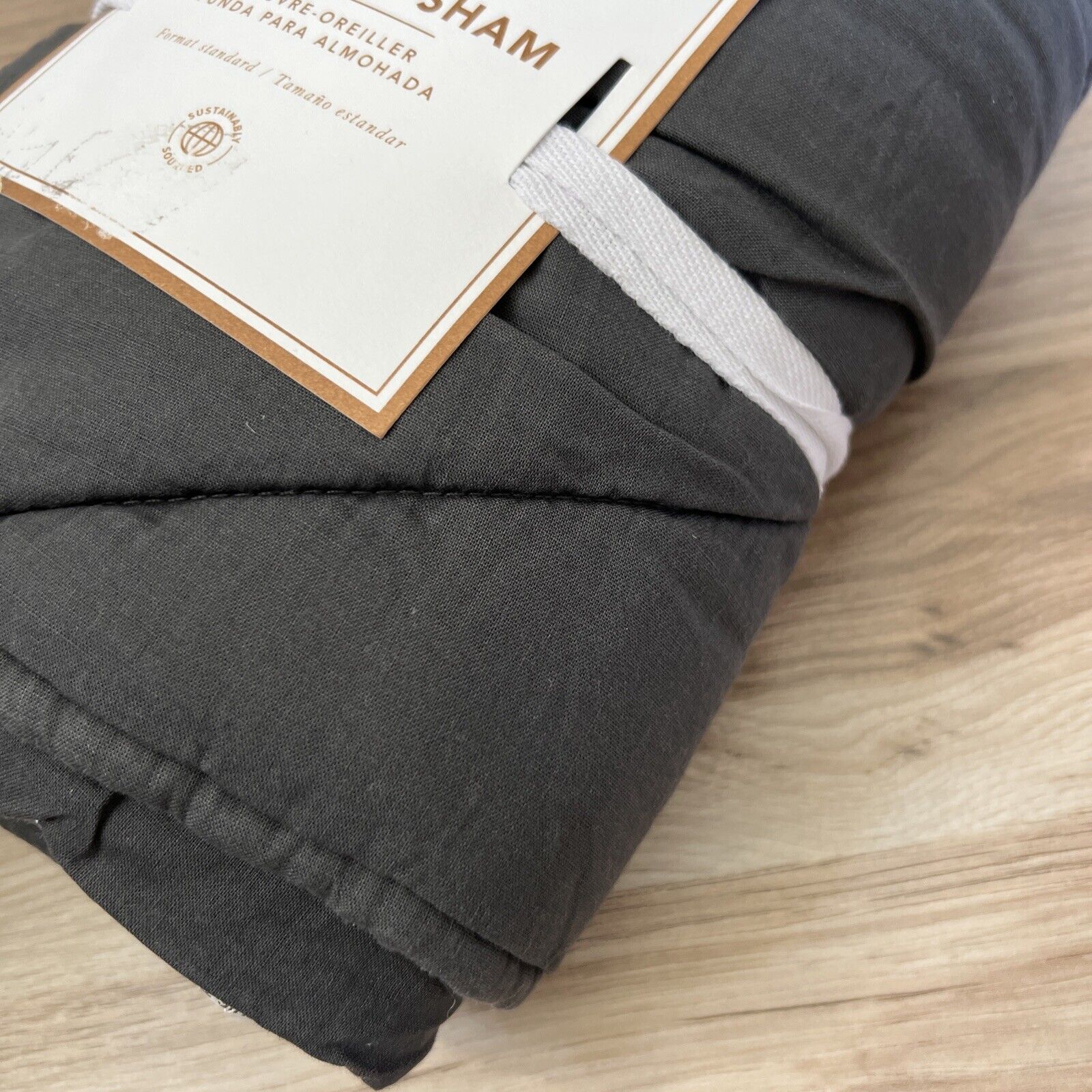 Pottery Barn Teen Ryder Rugged Standard Sham - Faded Black - Fresh Stock Dated February 2026